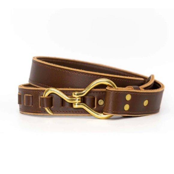 Accessories | Bridle Brown Leather Belt W Brass Hoof Pick  display picture 3